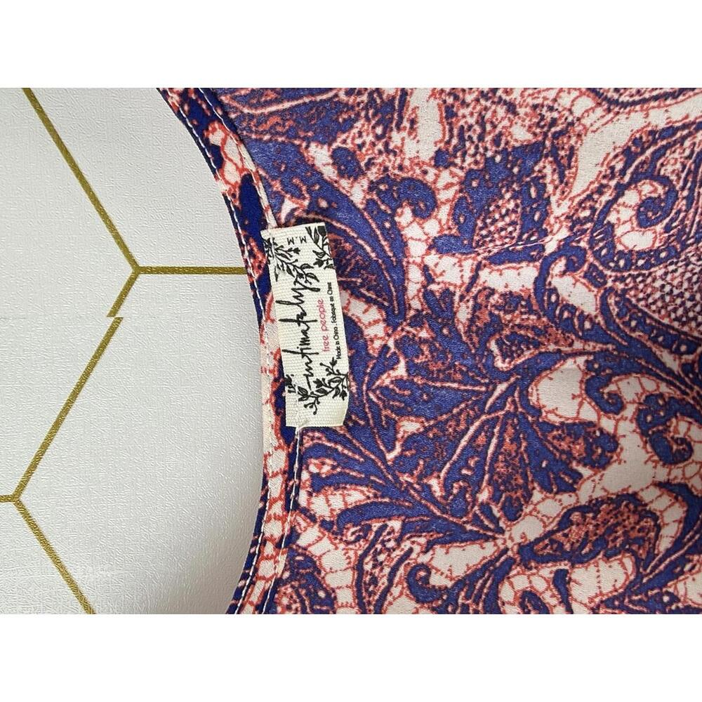 Intimately Free People Pink Paisley Sleeveless Swing Slip Dress - Size - Medium - Picture 4 of 5